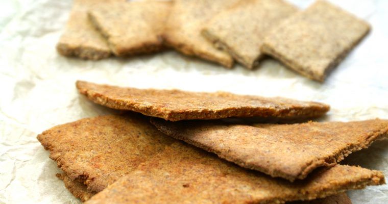 almond okara crackers