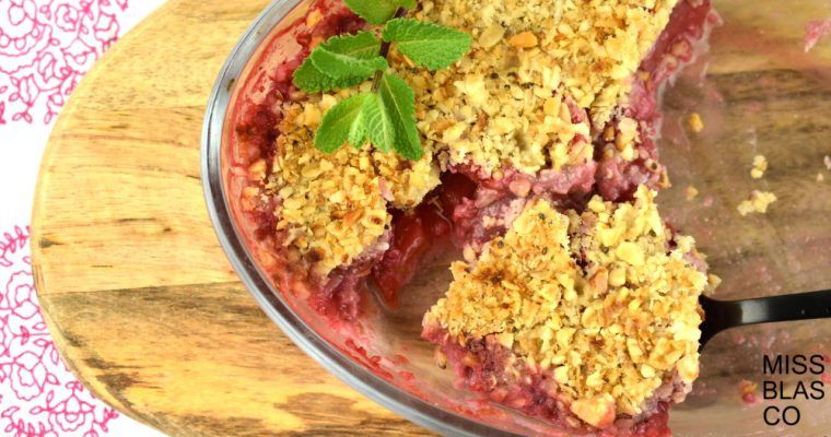crumble de fresones