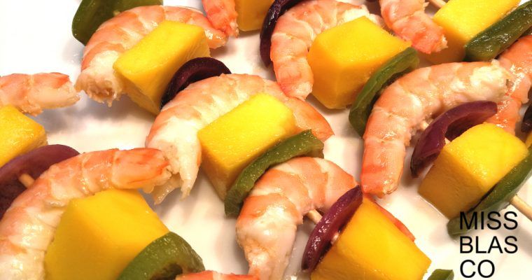 Shrimp Mango Skewers