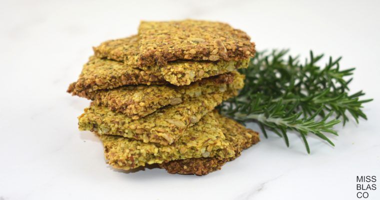 crackers de almendra y psyllium