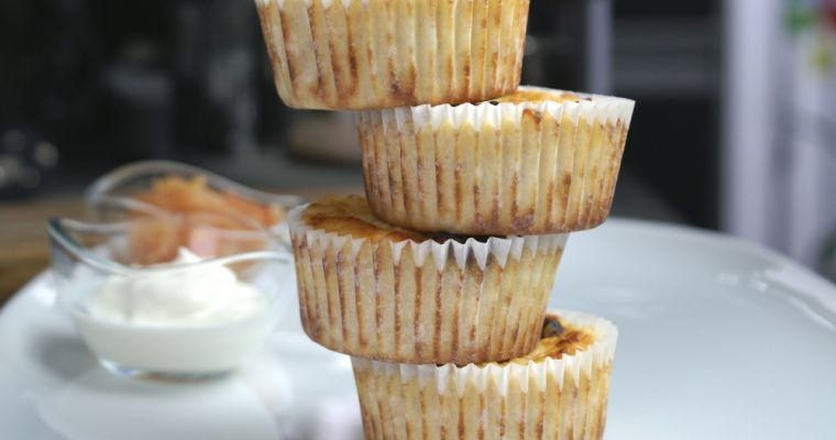 almond flour and apple muffins