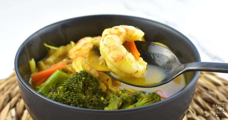 curry con gambas
