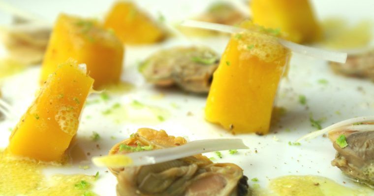 mango and clam salad