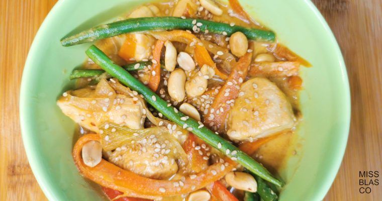 curry en bol verde