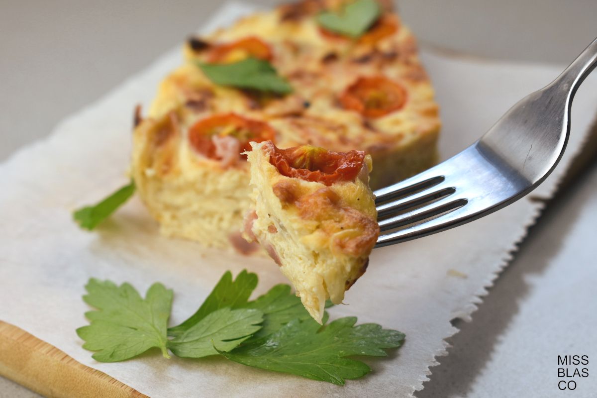 Leek and Bacon Crustless Quiche
