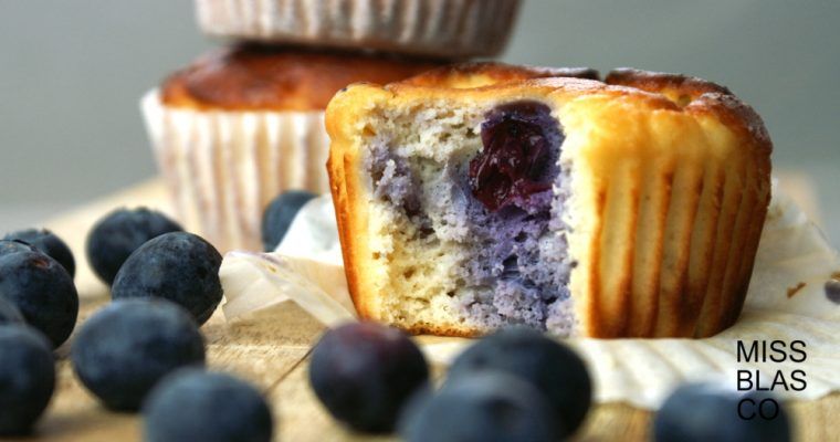 Low Carb Cottage Cheese Blueberry Muffins