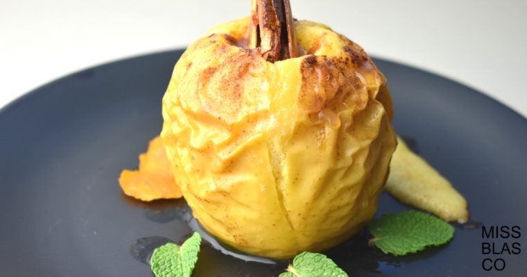 manzanas asadas
