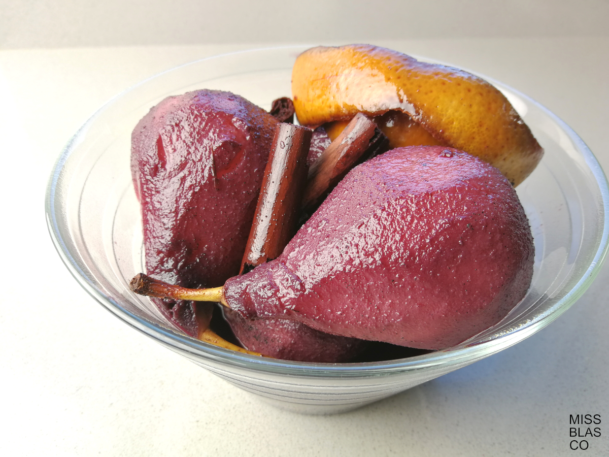sugar-free poached pears