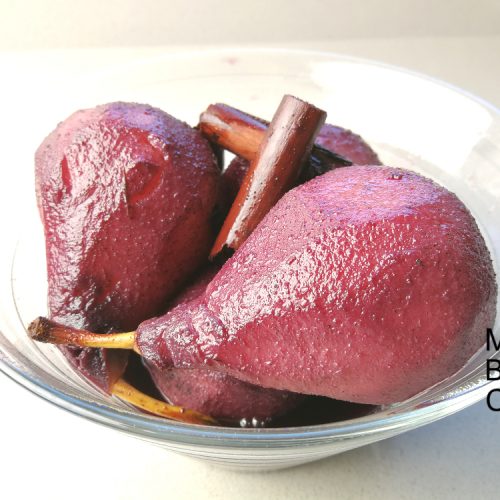 peras al vino