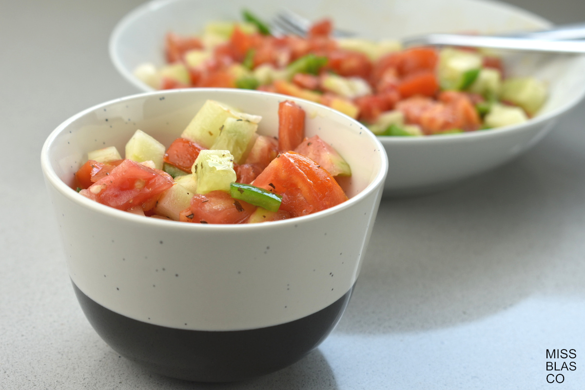 Tomato Cucumber Salad Bowl