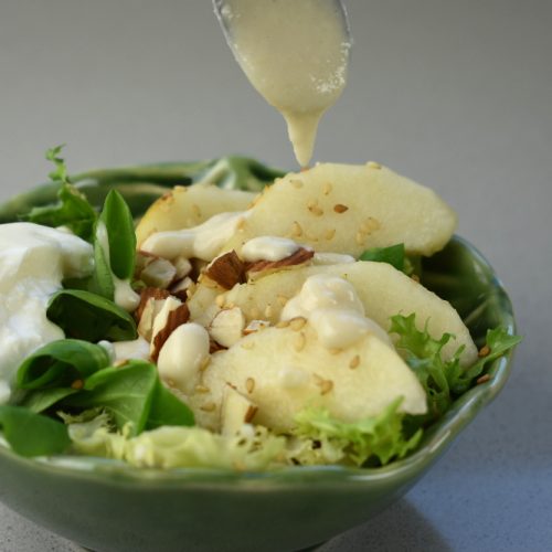 burrata con pera