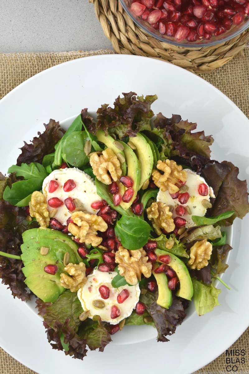 Pomegranate and Goat Cheese Salad