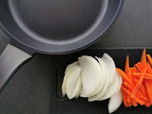 zanahoria y cebolla