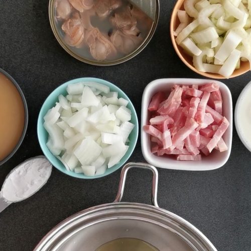 Ingredientes sopa de almejas