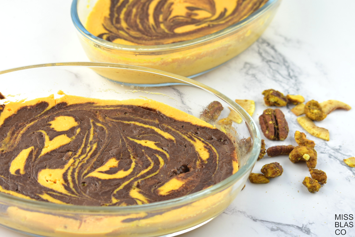 Sugar-Free Pumpkin Pudding and pecans